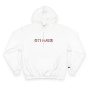 Men God's Warrior Hoodie — Christian Faith Comfort Pullover