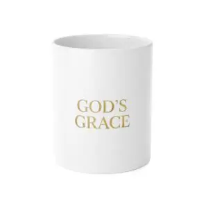 God's Grace Ceramic Mug — 11oz Inspirational Religious Coffee Cup