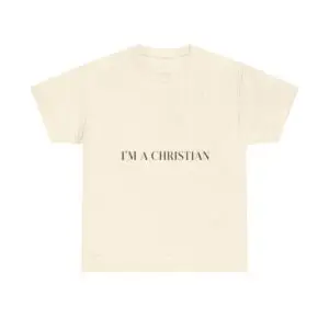 Men Christian Statement Tee — “I’M A CHRISTIAN” T-Shirt