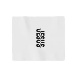 Sweatshirt Blanket - Vertical "Jesus" Faith Graphic Throw for Christian Home & Gifts