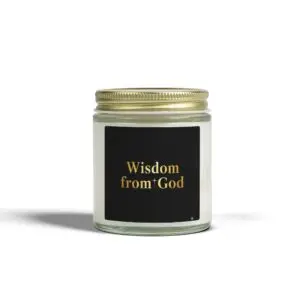 Wisdom from God Scented Candle — Coconut Apricot Wax (4oz & 9oz)