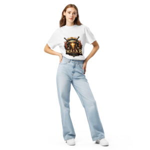 Women W.A.I.A.B. Shield Medieval Crest Gamer T-Shirt