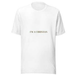 Women Christian Statement Tee — “I’M A CHRISTIAN” T-Shirt