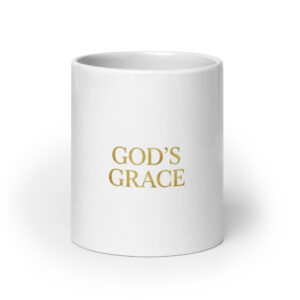 White glossy mug